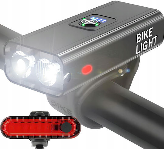 S102-1 Rechargeable Bicycle Light Set