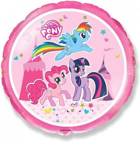 Μπαλόνι Στρογγυλό Γενεθλίων My Little Pony Foil Ροζ Little Pony 45εκ.