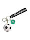 Ecarla Schlüsselanhänger Fußball Weiß Brl330b