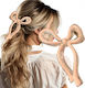 Ecarla Hair Clip Bow Semi-transparent 11x6cm Pink Sp366r