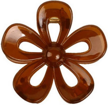 Ecarla Hair Clip-clasp Flower Transparent Brown Sp246br