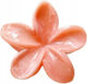 Ecarla Hair Clip-clasp Marble Flower Orange Sp400