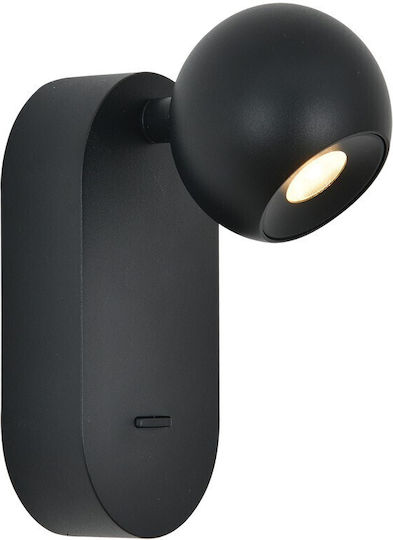VK Lighting Wall Lamp with Integrated LED and Warm White Light Black