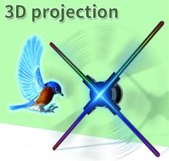 Projector Decorative Lighting Hologram Fan LED RGB 3x3cm