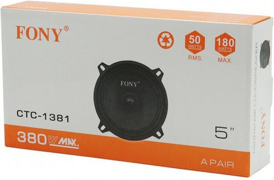 PerVoi Σετ Ηχεία Αυτοκινήτου Διαιρούμενα 5" με 50W RMS (Woofer)