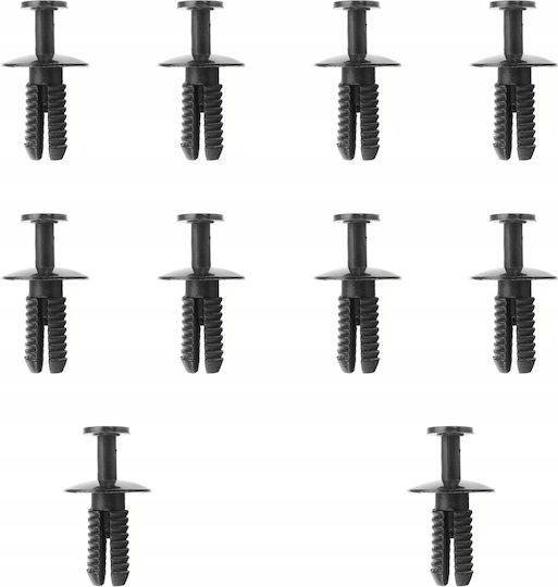 10x Engine Cover Clip Bumper Vw Audi Skoda