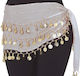 Pareo Oriental With Coins White Carnival Skirt White