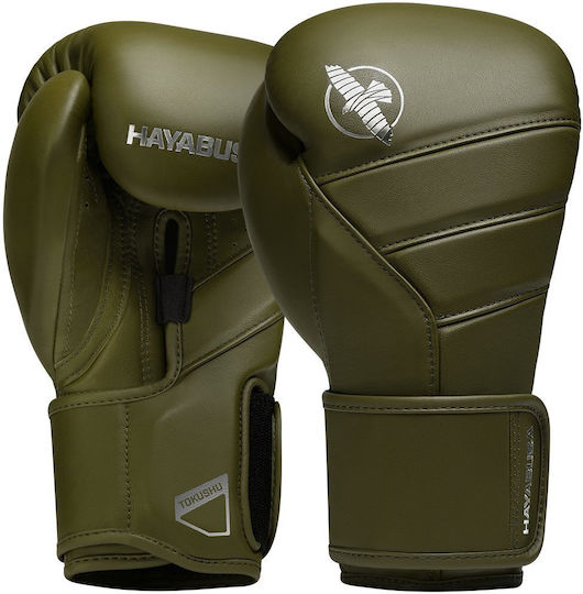 Hayabusa T3 Kanpeki Mănuși de Box din Piele pentru Competiție Verzi