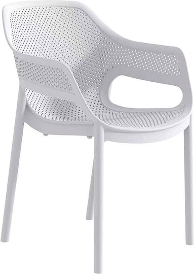 Outdoor Chair Polypropylene White 26x62x35cm