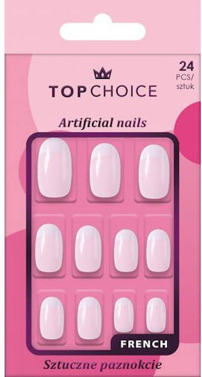 Top Choice Tips Νυχιών Γαλλικού 24τμχ