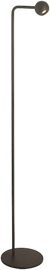 VK Lighting LED Φωτιστικό Δαπέδου Υ125.2εκ. με Θερμό Λευκό Φως 468lm Μαύρο