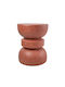 Round Side Table Terracotta Terracotta W36xL36xH46cm
