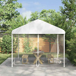 vidaXL Side for Kiosk White 4x3m