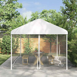vidaXL Side for Kiosk White 6x3m