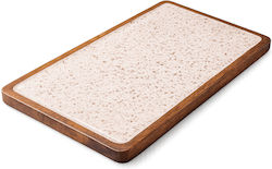 Ξύλινο Πλατώ Σερβιρίσματος Gold Spots 40x25cm
