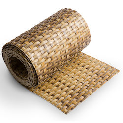 Rattan Art Fencing Tape for Garden Fencing 255x19cm Brown