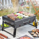 Tragbarer Holzkohlegrill 27x27cm