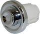 Flush Button Air Concealed Valsir 802337 Chrome Matte