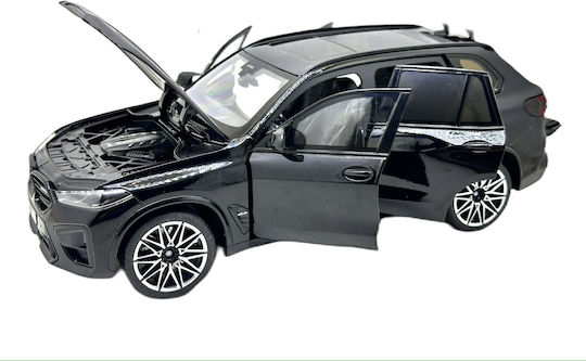 BMW X5 M Competition Lci Scara 1:18 Miniatură Metalică Neagră Roți Care Se Învârt Uși și Capote Care Se Deschid Toate