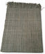 Natural Gray Raffia Beach Mat Madagascar