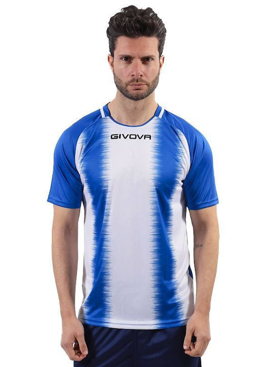 Sportliches T-Shirt Weiß/Blau