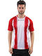 Sportliches T-Shirt Weiß/Rot