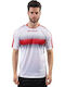 Sportliches T-Shirt Weiß/Rot