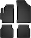 Car Rubber Mats Set 4 Pcs Universal Citroen C-elysee Sedan 2012