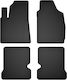 Car Rubber Mats Set 4 Pcs Universal Fiat Panda Ii Hatchback 2002-2010