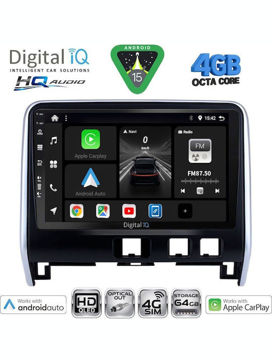 Digital IQ Car Audio System for Nissan Serena 2016-2022 Bluetooth USB WiFi GPS Apple CarPlay Android Auto with 10" Touch Screen