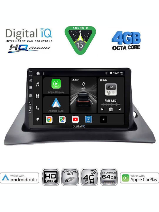 Digital IQ Car Audio System for Renault Kangoo 2010-2021 (Bluetooth/USB/WiFi/GPS/Apple CarPlay/Android Auto) with 9" Touch Screen