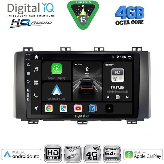 Digital IQ Auto-Audiosystem für Seat Ateca 2017 mit Touchscreen 9" Bluetooth USB WiFi GPS Apple CarPlay Android Auto Digital IQ BXK 19568_CPAA
