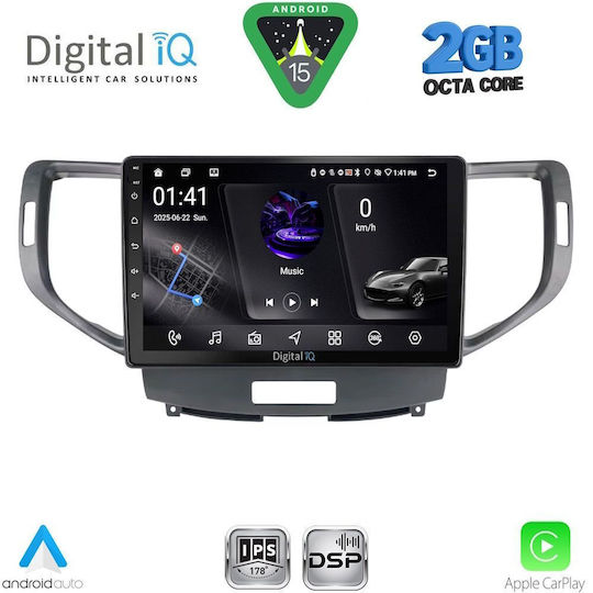 Digital IQ Ηχοσύστημα Αυτοκινήτου για Honda Accord 2008-2013 (Bluetooth/USB/WiFi/GPS/Apple-Carplay/Android-Auto) με Οθόνη Αφής 9"