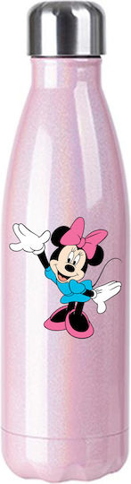 Μπουκάλι Θερμός Mickey Mouse 500ml Ροζ Ιριδίζον