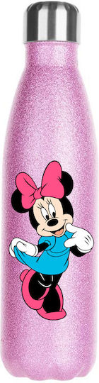 Photoretous Thermosflasche Mickey Mouse 500ml Rosa Glitzer