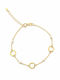 Ioannis Kosmima Women's Gold Plated Silver Bracelet with Pearls