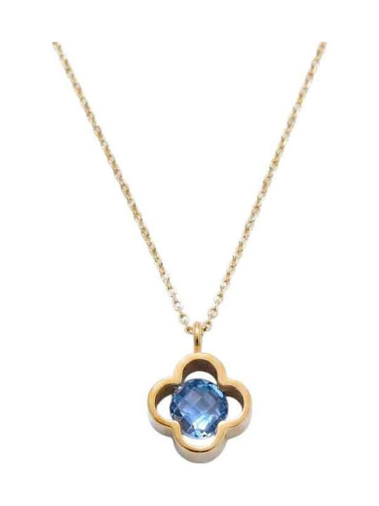 Gatsa Women's Gold Cross 9K with Chain
