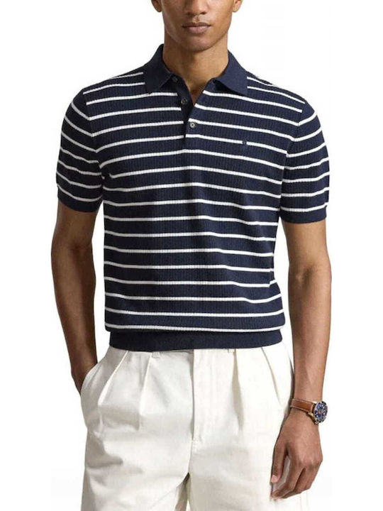 Ralph Lauren Polo Short Sleeve Blouse Dark Blue/White