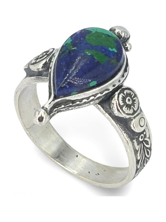 Women's Ring with Stones Silver