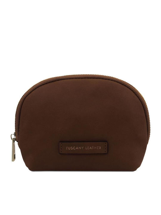 Tuscany Leather Kulturbeutel Dunkelbraun