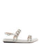 Women's Silver Flat Sandals