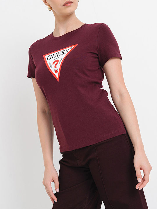 Guess T-Shirt Bordeux