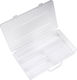 Sensopro Milano Compartmentalized Nail Art Manicure Box 4 Slots Clear