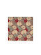 Oxygen Eco Text Fabric Dekorativer Kissenbezug Burgundisch 45x45cm