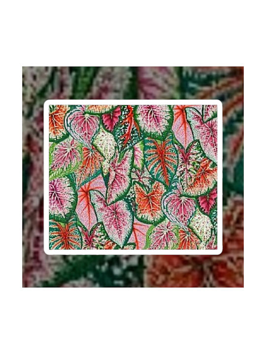 Oxygen Διακοσμητική Μαξιλαροθήκη Kaffe Fassett Soft Pink Caladiums Ροζ 45x45εκ.