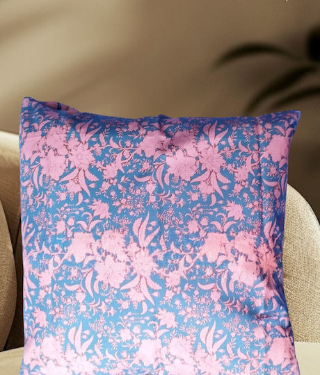 Oxygen Διακοσμητική Μαξιλαροθήκη Indigo Abloom Blenders Μπλε 45x45εκ.