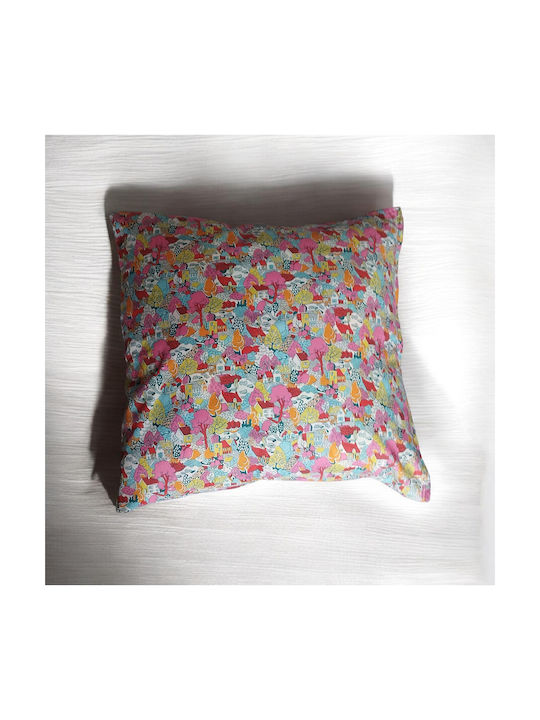 Oxygen Decorative Pillow Case Winter In Town Multicoloured 45x45cm