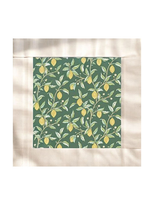 Oxygen Διακοσμητική Μαξιλαροθήκη William Morris Lemons Πολύχρωμη 45x46εκ.