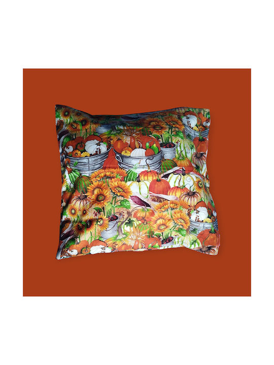 Oxygen Dekorativer Kissenbezug Pumpkin Fields Orange 45x45cm