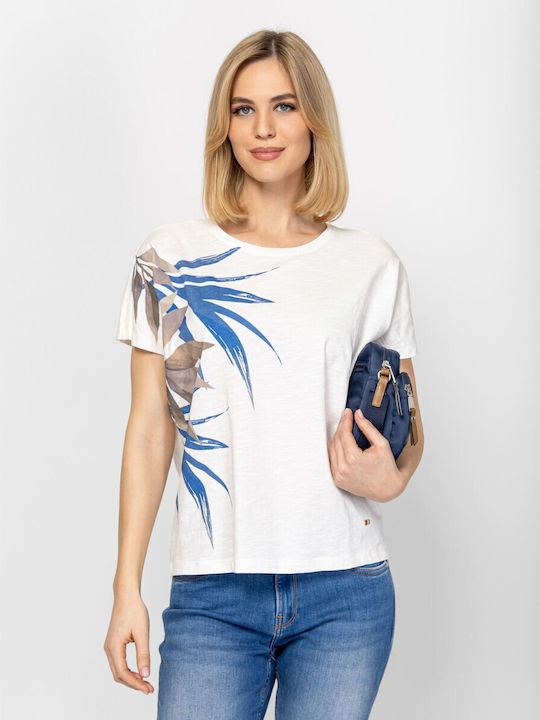 Γυναικεία Μπλούζα Floral Ecru